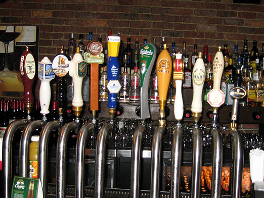 Just some of the taps at 66 Water Street