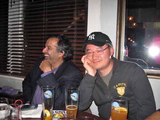Restauranteurs Pradeep and Jae