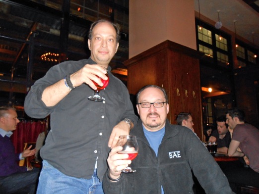 David and Kevin salute the beer deities