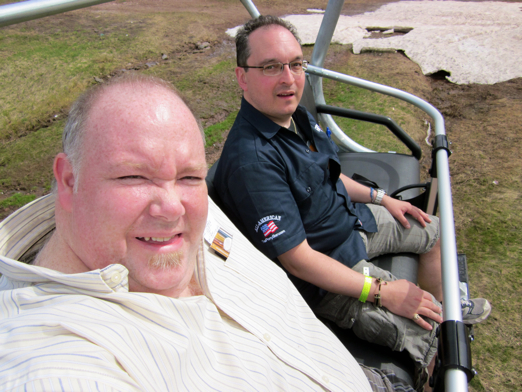 Steve and Kevin lifting up their spirits